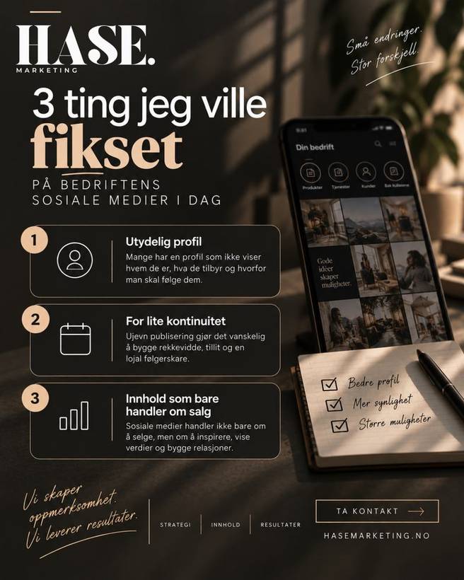 Innlegg: 3 ting jeg ville fikset på bedriftens sosiale medier