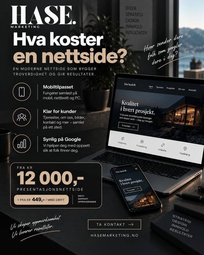 Innlegg: Hva koster en nettside
